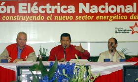Anuncia Ch&aacute;vez nueva etapa de la Revoluci&oacute;n Energ&eacute;tica