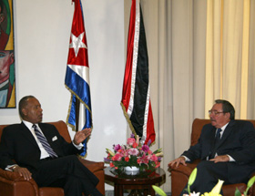 Recibe Ra&uacute;l al Primer Ministro de Trinidad y Tobago